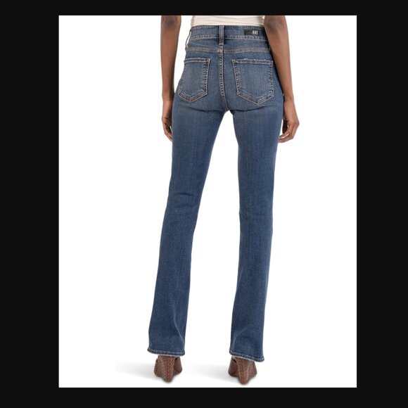 KUT From The Kloth Natalie High Rise Ankle Bootcut - Flourish w/Dk Stone - 4 - Picture 2 of 9